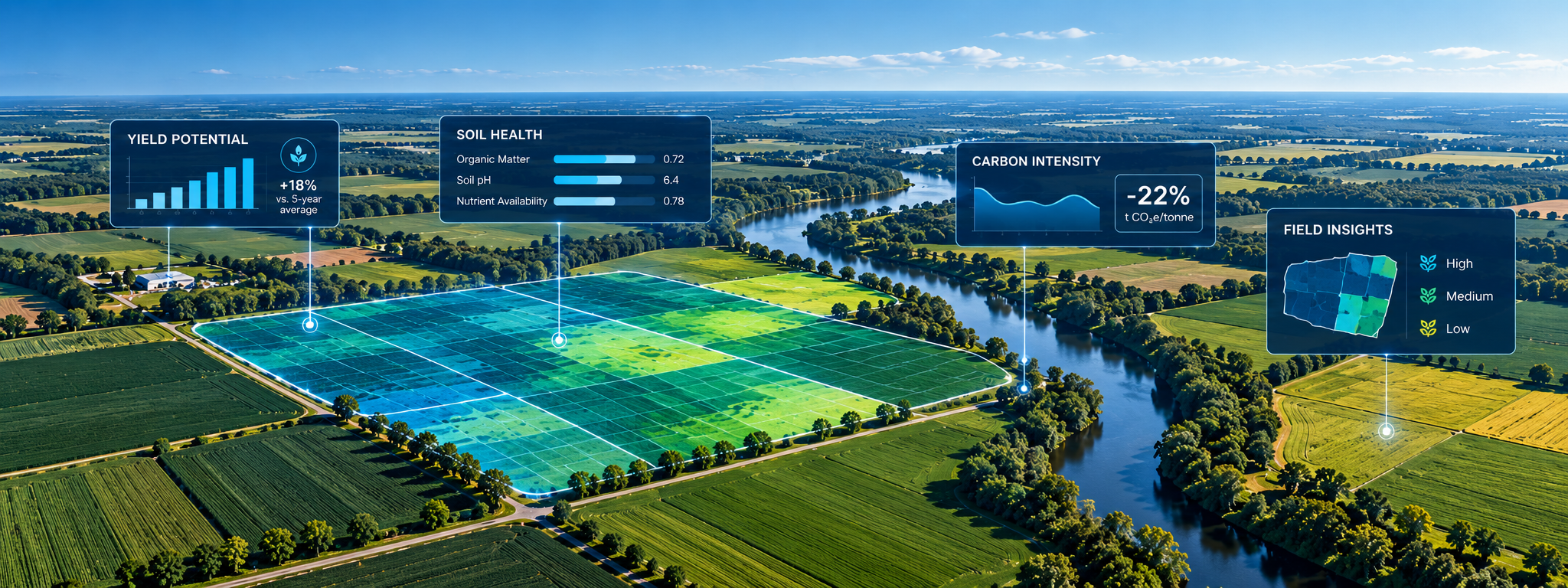 Agricultural field imagery representing National Sorghum Producers